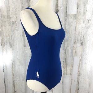 Ralph Lauren Women's Blue One Piece Swimsuit Sz XS